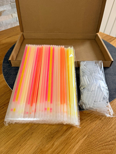 Multicolour glow sticks with - sticks,