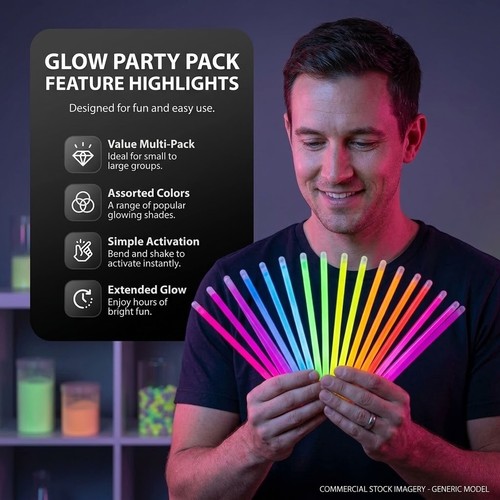 100 200 glow sticks - glow,
