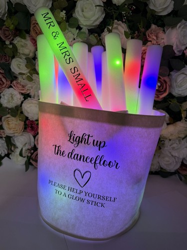 Personalised foam glow - foam, sticks