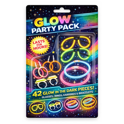 Glow sticks 42pc - sticks, pack