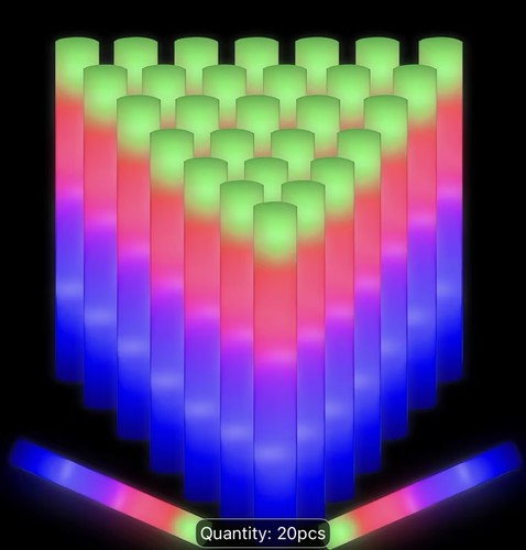 Pcs led flashing foam - 20,