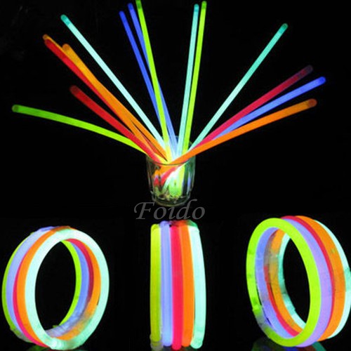 100 glow sticks - 100, 8”