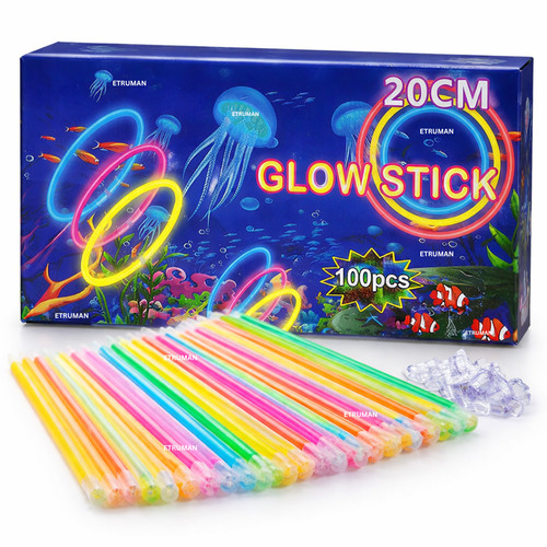 100 glow sticks - sticks, pack